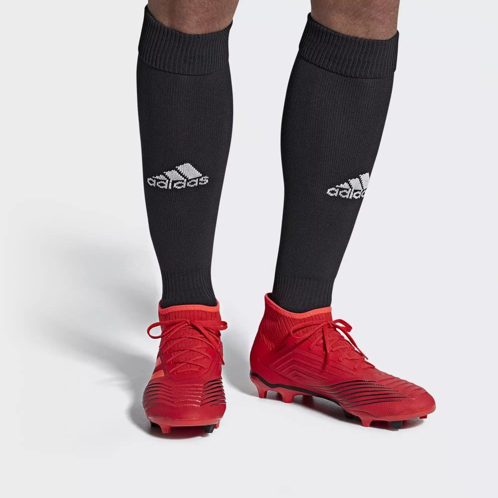 Adidas Predator 19.2 Firm Ground Tacos de Futbol Rojos Para Hombre (MX-55838)